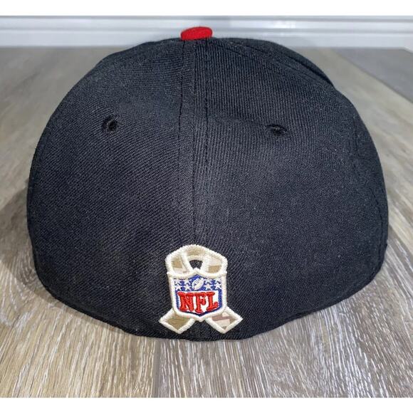 New Era NFL Atlanta Falcons Black 59FIFTY Fitted SnapBack Hat Cap Camo Bill - Picture 7 of 11